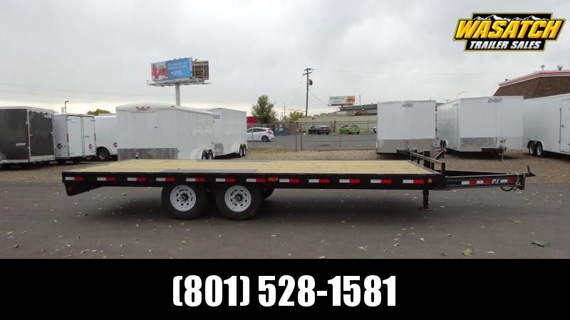 PJ Trailers 8.5x20 8" I-Beam Deckover (F8) Equipment Trailer PJ Trailers 8.5x20 8" I-Beam Deckover (F8) Equipment Trailer