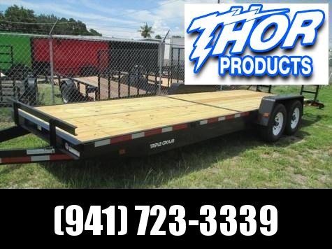 NEW 7 x 24 Equipment Trailer 14K w/Ramps with Spare Tire mount NEW 7 x 24 Equipment Trailer 14K w/Ramps with Spare Tire mount