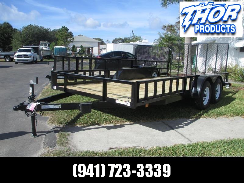 NEW 7X16 TA ATV TRAILER W/1 brake axle Side and Rear Ramps NEW 7X16 TA ATV TRAILER W/1 brake axle Side and Rear Ramps