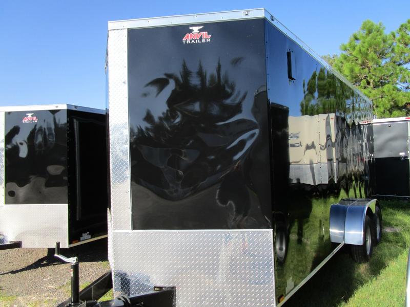 NEW 7 x 14 TA Enclosed Trailer V-nose Black w/Ramp door 6'6" Int Ht NEW 7 x 14 TA Enclosed Trailer V-nose Black w/Ramp door 6'6" Int Ht