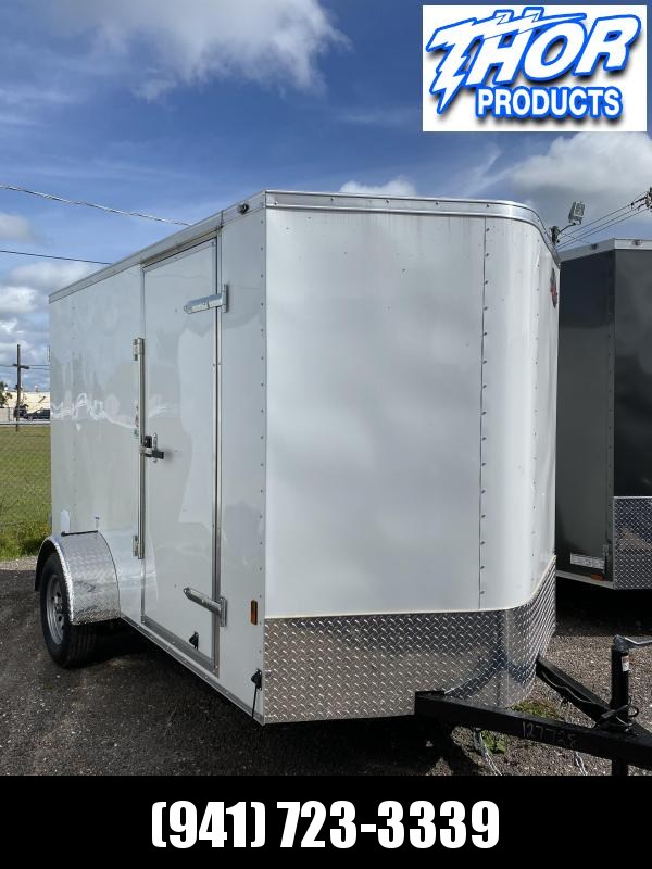 NEW 6X10 .030 White Trailer with Double Rear Doors and side door with flushlock & barlock NEW 6X10 .030 White Trailer with Double Rear Doors and side door with flushlock & barlock
