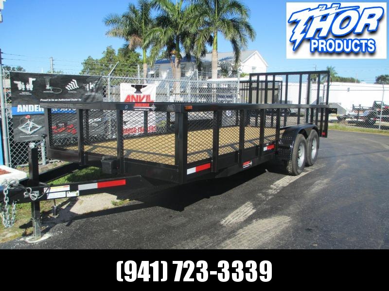 NEW 7X20 10K MAGNUM II Utility Trailer w/2' Mesh sides and Ramp !! HEAVY DUTY!! NEW 7X20 10K MAGNUM II Utility Trailer w/2' Mesh sides and Ramp !! HEAVY DUTY!!