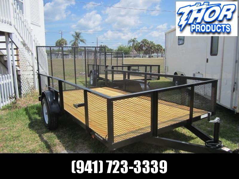 6'4 x 12 SA Utility Trailer w/2' Mesh Sides and Ramp 6'4 x 12 SA Utility Trailer w/2' Mesh Sides and Ramp