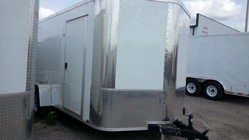 2018 7X12x6 SA White Arising Enclosed Cargo Trailer Motorcycle 2018 7X12x6 SA White Arising Enclosed Cargo Trailer Motorcycle
