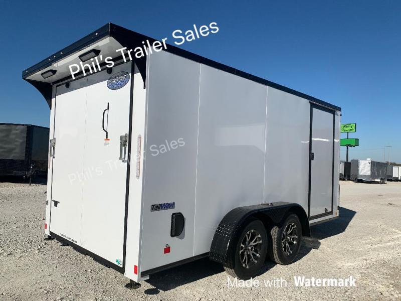 Continental Cargo 7x14 with WING BLACKED OUT MOTORCYCLE TRAILER Enclosed trailer Continental Cargo 7x14 with WING BLACKED OUT MOTORCYCLE TRAILER Enclosed trailer