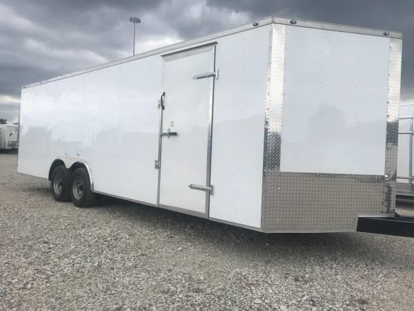 85x28+ 2 v nose 5200 lb axles Car hauler Enclosed Cargo Trailer 85x28+ 2 v nose 5200 lb axles Car hauler Enclosed Cargo Trailer