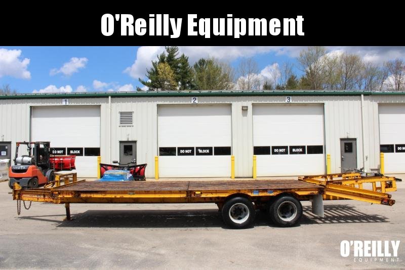 1991 25' CZ Engineering Deck Over Equipment Trailer Used 1991 25' CZ Engineering Deck Over Equipment Trailer Used