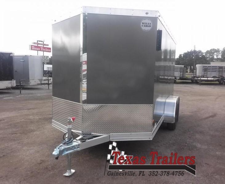 WAUV7X1422 WELLS CARGO 7X14 SILVER SPORT ALUMINUM ENCLOSED CARGO TRAILER W/ CUSTOM OPTIONS WAUV7X1422 WELLS CARGO 7X14 SILVER SPORT ALUMINUM ENCLOSED CARGO TRAILER W/ CUSTOM OPTIONS