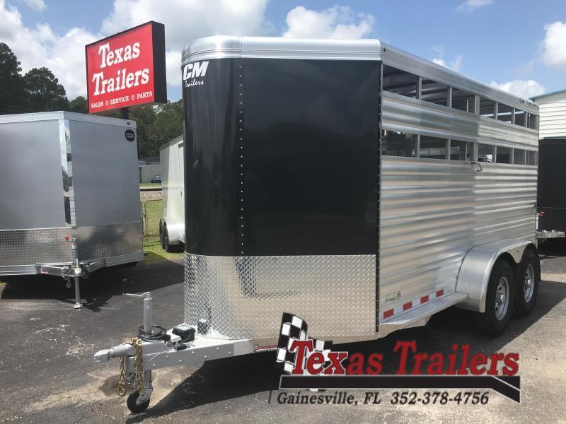 CMS0440-16 CM 6'8" X 16' ALUMINUM STOCKER W/ CUT GATE AND COMBO REAR GATE W/ FULL WALK OUT ESCAPE DOOR AND 5200# AXLES CMS0440-16 CM 6'8" X 16' ALUMINUM STOCKER W/ CUT GATE AND COMBO REAR GATE W/ FULL WALK OUT ESCAPE DOOR AND 5200# AXLES