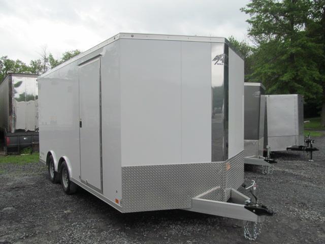 Aluminum Trailer Company 8.5 X 16 Wedge Front Raven Car Hauler Aluminum Trailer Company 8.5 X 16 Wedge Front Raven Car Hauler