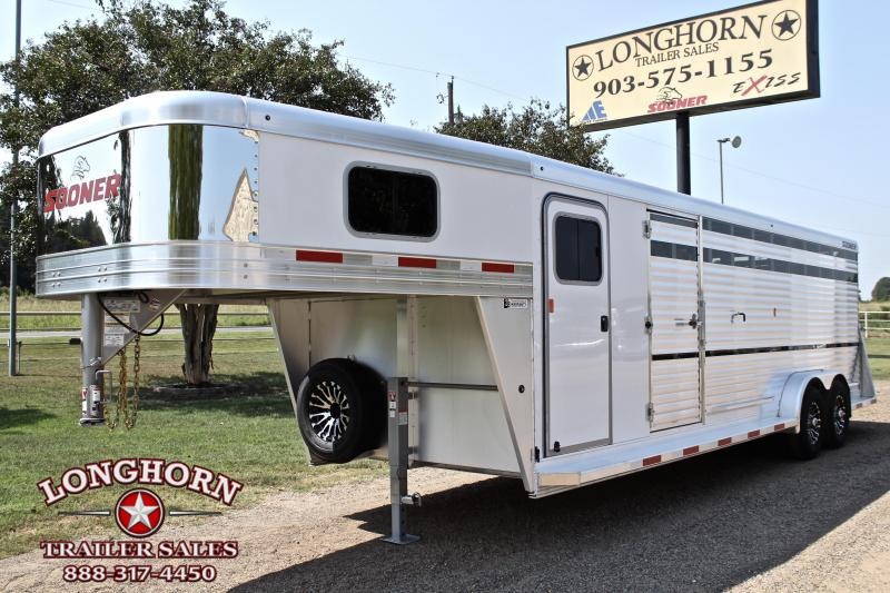 2020 Sooner 24ft Show Cattle Combo with Two Side Ramps 2020 Sooner 24ft Show Cattle Combo with Two Side Ramps