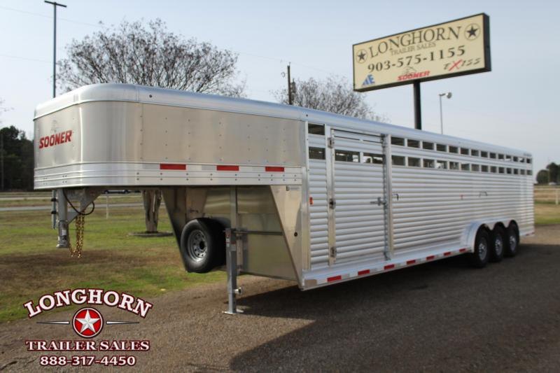 2020 Sooner 30ft x 7.5ft Stock Trailer with Triple Axle Livestock Trailer 2020 Sooner 30ft x 7.5ft Stock Trailer with Triple Axle Livestock Trailer