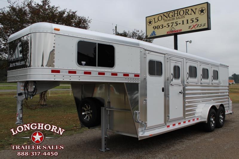2020 Elite Trailers 4 Horse with Front and Rear Tack Room Horse Trailer 2020 Elite Trailers 4 Horse with Front and Rear Tack Room Horse Trailer