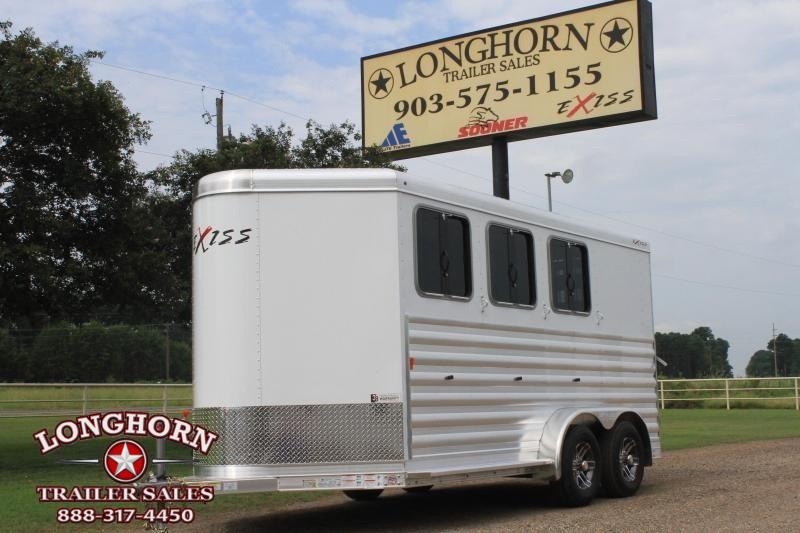 2020 Exiss 3 Horse Bumper Pull with Drop Windows 2020 Exiss 3 Horse Bumper Pull with Drop Windows