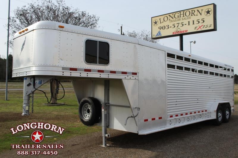2002 Featherlite 24ft Stock Combo with 4ft Tack Livestock Trailer 2002 Featherlite 24ft Stock Combo with 4ft Tack Livestock Trailer