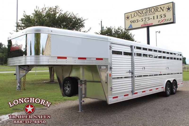 2020 Sooner 24ft x 8ft Show Cattle Stock with Side Ramp Livestock Trailer 2020 Sooner 24ft x 8ft Show Cattle Stock with Side Ramp Livestock Trailer