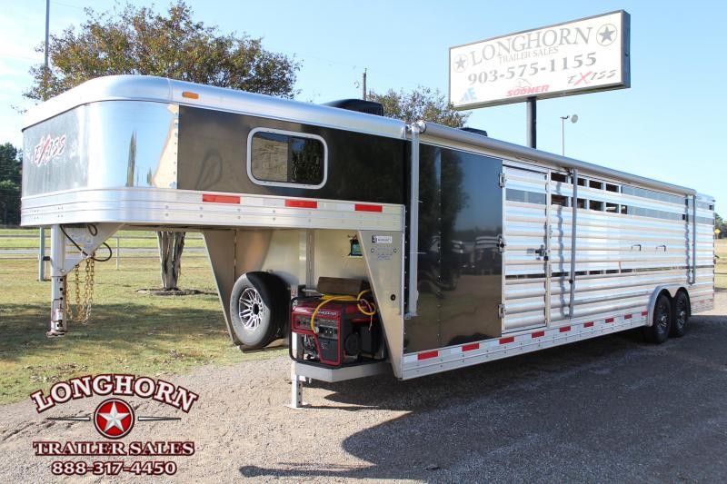 2018 Exiss Trailers 30ft Show Cattle Combo with Two A.C.s Livestock Trailer 2018 Exiss Trailers 30ft Show Cattle Combo with Two A.C.s Livestock Trailer