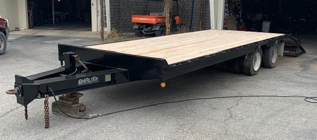 1996 Ehrlish 8.5 x 25 Pintle Hitch Flatbed Trailer 1996 Ehrlish 8.5 x 25 Pintle Hitch Flatbed Trailer