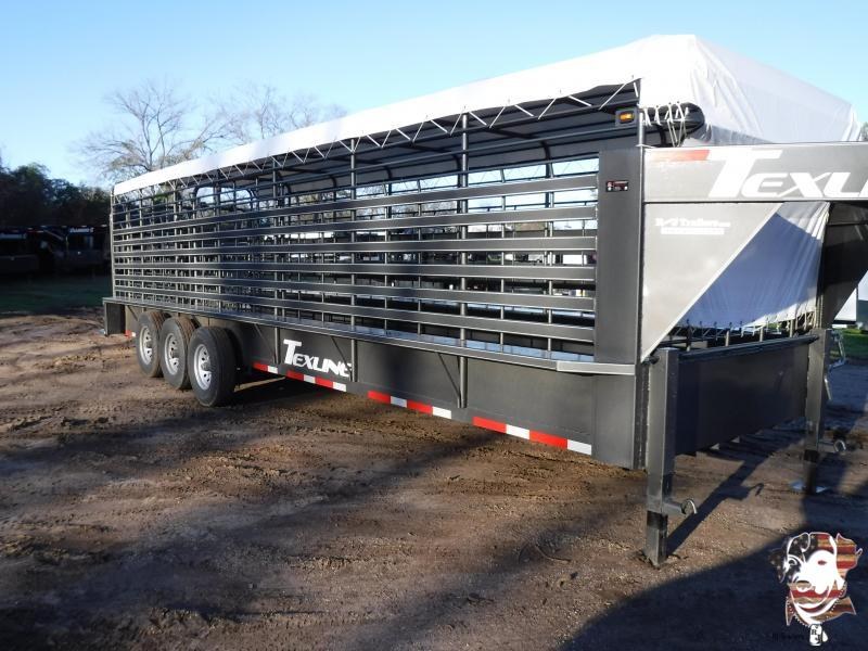 2019 TexLine 28' Cattle Stock / Stock Combo Trailer 2019 TexLine 28' Cattle Stock / Stock Combo Trailer