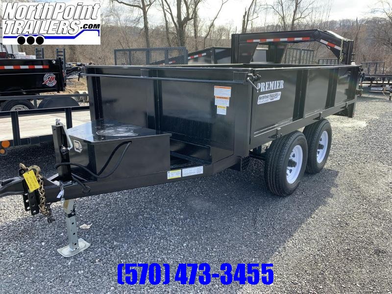 2020 Premier 6x10 Deckover Dump Trailer - FOLD DOWN SIDES - BARN DOOR REAR 2020 Premier 6x10 Deckover Dump Trailer - FOLD DOWN SIDES - BARN DOOR REAR