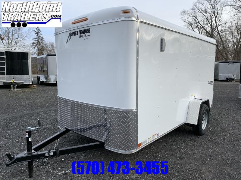 2020 Homesteader 612CS - 6x12 Cargo Trailer - White - Barn Doors 2020 Homesteader 612CS - 6x12 Cargo Trailer - White - Barn Doors