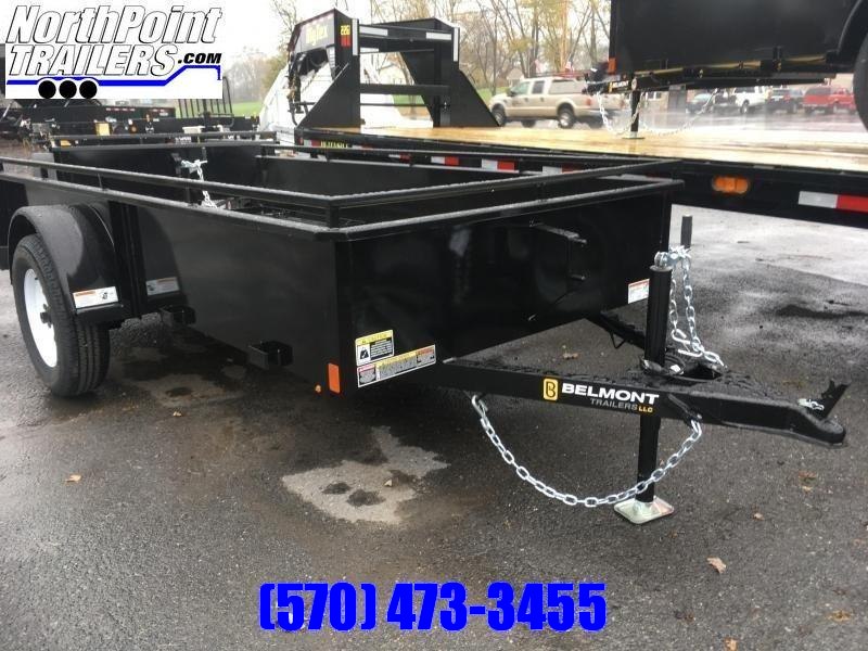 2019 Belmont Machine UT510SS Solid Side Utility Trailer **BLACK** 2019 Belmont Machine UT510SS Solid Side Utility Trailer **BLACK**