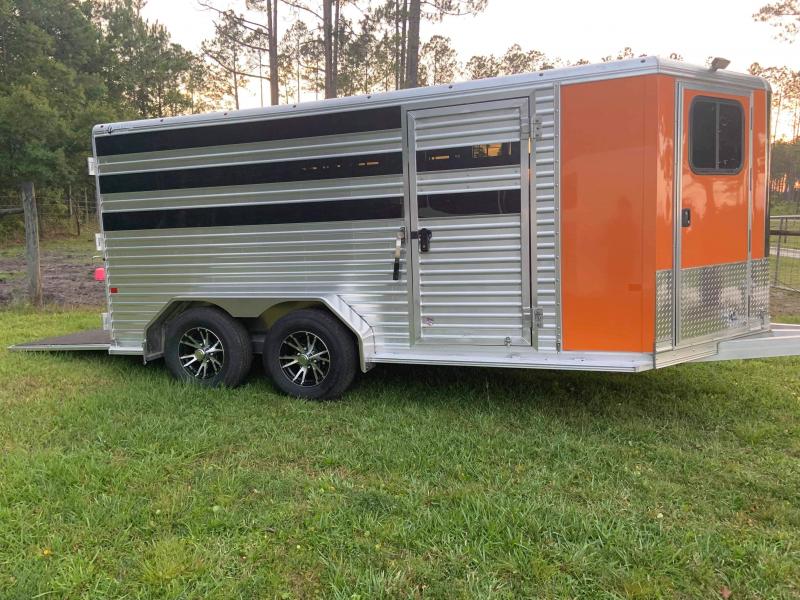 2019 Frontier Low Pro 7x14 6 Pen Trailer --Orange 2019 Frontier Low Pro 7x14 6 Pen Trailer --Orange