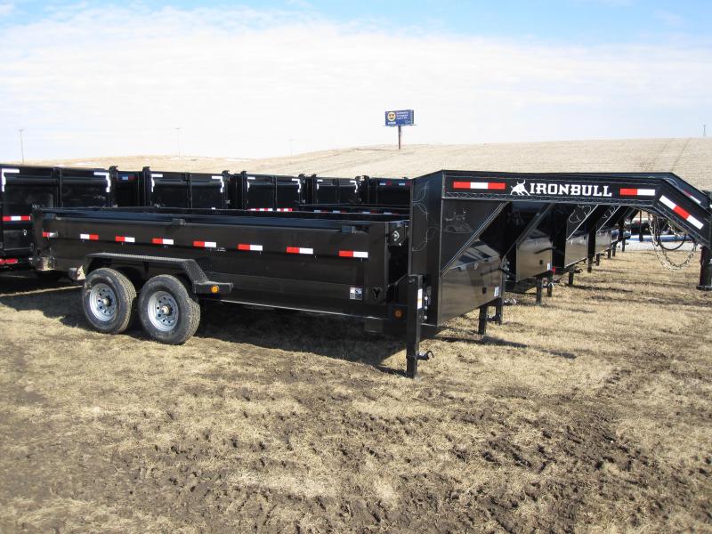 Iron Bull 83" x 14' Lo-Pro Gooseneck Dump Trailer Iron Bull 83" x 14' Lo-Pro Gooseneck Dump Trailer