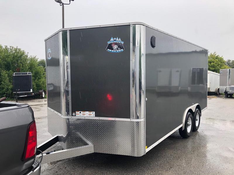 8.5x16 Big Horn R&M 10K Charcoal Cargo Trailer 8.5x16 Big Horn R&M 10K Charcoal Cargo Trailer
