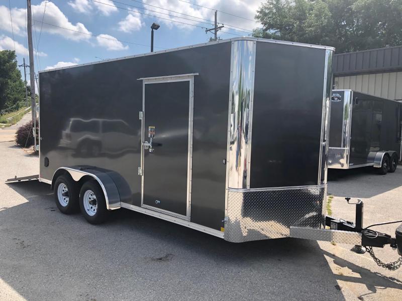 7x16 Big Horn R&M Cargo Trailer 10K W/84" Wall 7x16 Big Horn R&M Cargo Trailer 10K W/84" Wall