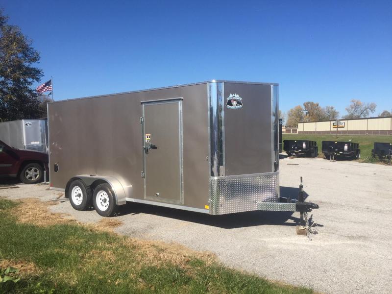 7x16 R&M Big Horn Pewter Cargo V Nose 2020 7x16 R&M Big Horn Pewter Cargo V Nose 2020