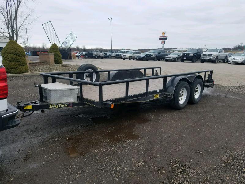 2007 7 X 18 BIG TEX BUMPER PULL UTILITY TRAILER 2007 7 X 18 BIG TEX BUMPER PULL UTILITY TRAILER