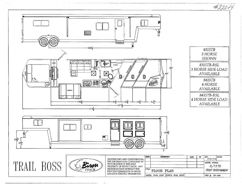 2020 3 HORSE BISON GOOSENECK W/LIVING QUARTERS HORSE TRAILER 2020 3 HORSE BISON GOOSENECK W/LIVING QUARTERS HORSE TRAILER