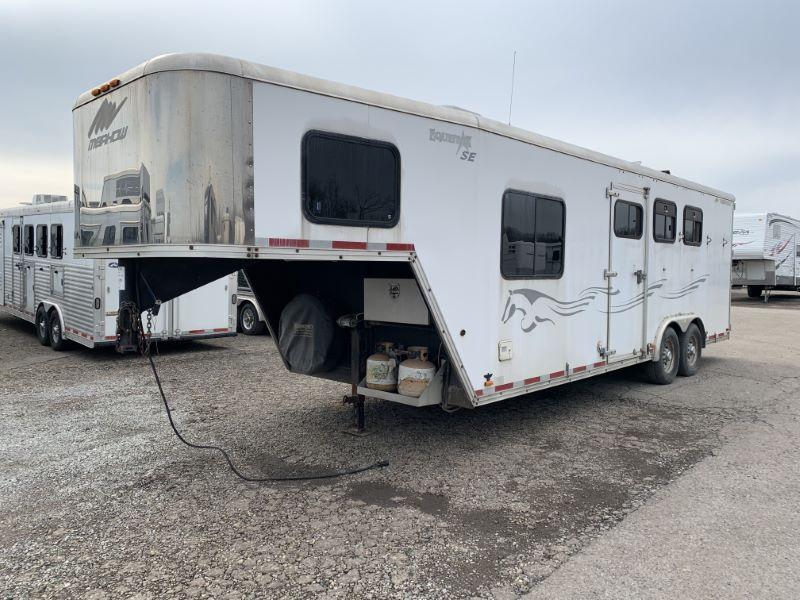 2006 3 HORSE MERHOW GOOSENECK LIVING QUARTERS HORSE TRAILER 2006 3 HORSE MERHOW GOOSENECK LIVING QUARTERS HORSE TRAILER