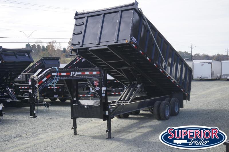 2020 Pre Owned PJ 8x20 DD Gooseneck Dump w/ 4' Sides and 12K Axles 2020 Pre Owned PJ 8x20 DD Gooseneck Dump w/ 4' Sides and 12K Axles