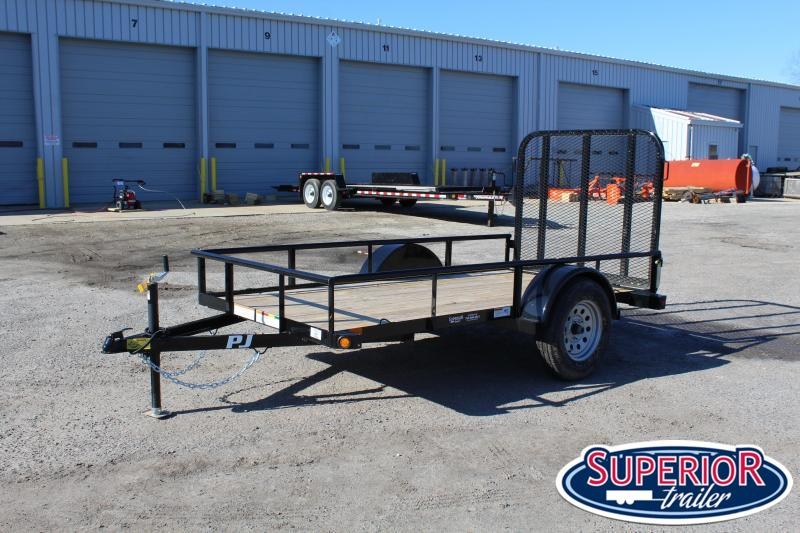 2020 PJ Trailers 5X10 E6 Utility Trailer w/ Fold Up Gate 2020 PJ Trailers 5X10 E6 Utility Trailer w/ Fold Up Gate