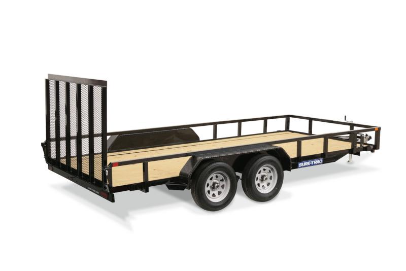 2020 Sure-Trac 7 X 16 TA Tube Top Utility Utility Trailer 2020 Sure-Trac 7 X 16 TA Tube Top Utility Utility Trailer