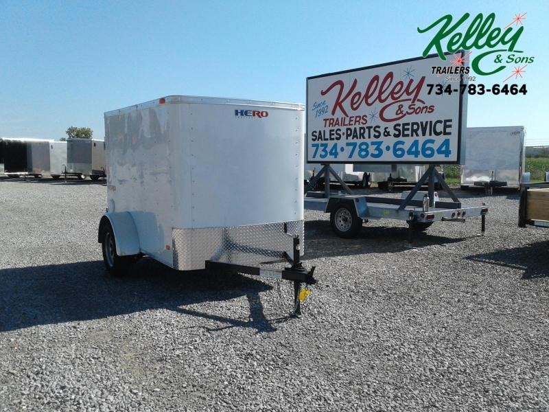 2020 Bravo Trailers 5x8 Hero w/ Single Rear Door Enclosed Cargo Trailer 2020 Bravo Trailers 5x8 Hero w/ Single Rear Door Enclosed Cargo Trailer