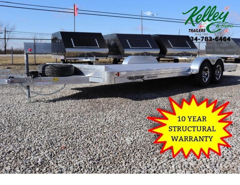 2019 Hillsboro Industries 82"x20 Aluminum Car Hauler Car / Racing Trailer 2019 Hillsboro Industries 82"x20 Aluminum Car Hauler Car / Racing Trailer