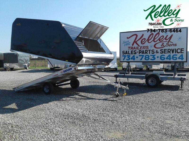 2019 Pro Starr 101"x12 Tilt 2 Place w/ Sled Shed Cap Snowmobile Trailer 2019 Pro Starr 101"x12 Tilt 2 Place w/ Sled Shed Cap Snowmobile Trailer