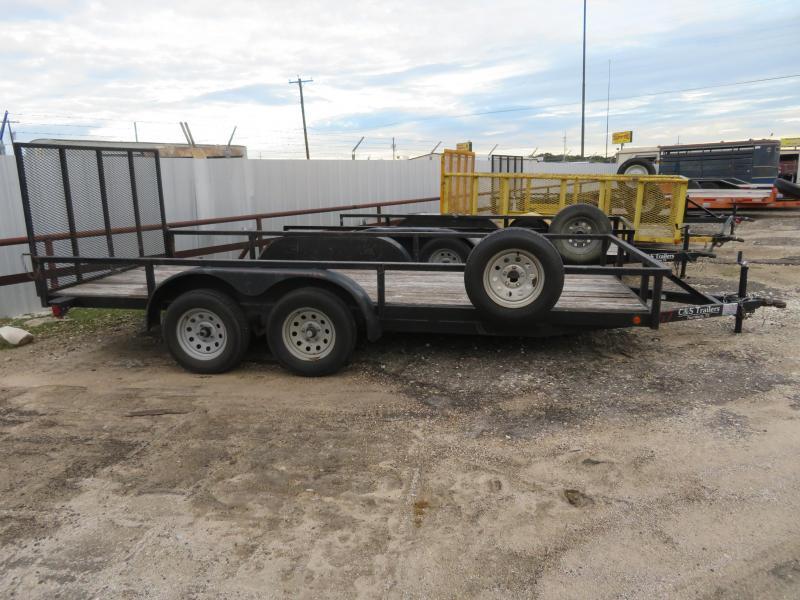 Rental 57 - C & S 16' TK Utility Trailer Rental 57 - C & S 16' TK Utility Trailer