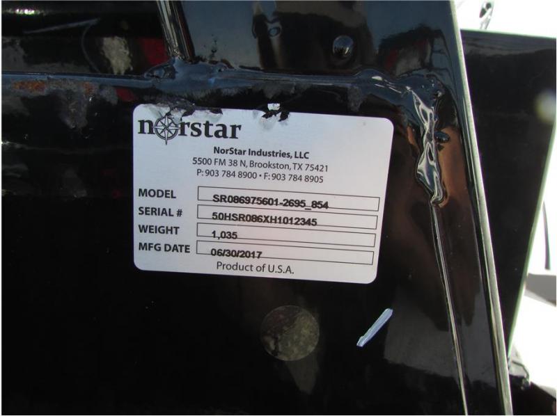 2017 Norstar SR Bed 8"6" x 97" CTA 56" DIAMOND PLATE 2017 Norstar SR Bed 8"6" x 97" CTA 56" DIAMOND PLATE