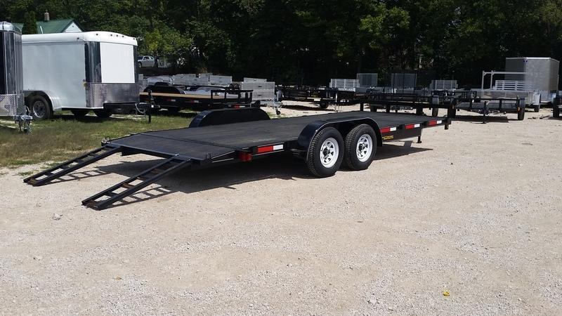 2020 M.E.B 7x18 Wood Deck Open Car Hauler 7K 2020 M.E.B 7x18 Wood Deck Open Car Hauler 7K
