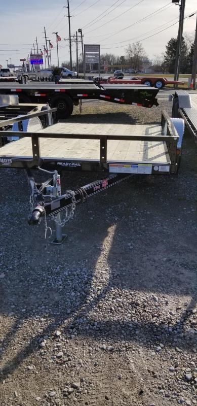 2019 77x10 PJ Trailers U7 77" Single Axle Channel Utility Trailer - Straight Deck w/ 5' Slide-in Ramps (GVW: 2995) 2019 77x10 PJ Trailers U7 77" Single Axle Channel Utility Trailer - Straight Deck w/ 5' Slide-in Ramps (GVW: 2995)