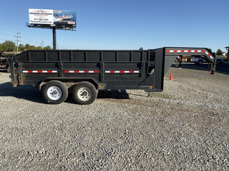 2012 83x14 PJ Trailers D7 USED Gooseneck Dump Trailer - (GVW: 15680) 2012 83x14 PJ Trailers D7 USED Gooseneck Dump Trailer - (GVW: 15680)