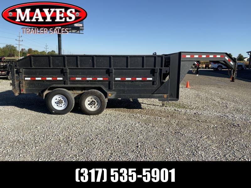 2012 83x14 PJ Trailers D7 USED Gooseneck Dump Trailer - (GVW: 15680) 2012 83x14 PJ Trailers D7 USED Gooseneck Dump Trailer - (GVW: 15680)