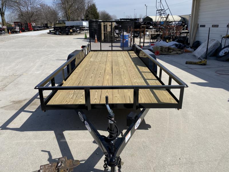 2020 76x18 TA AMO UT182 Utility Trailer - TWF - Tailgate - 15 Inch Tires and Wheels - Electric Brakes - 7-Way RV Plug (GVW: 7000) 2020 76x18 TA AMO UT182 Utility Trailer - TWF - Tailgate - 15 Inch Tires and Wheels - Electric Brakes - 7-Way RV Plug (GVW: 7000)
