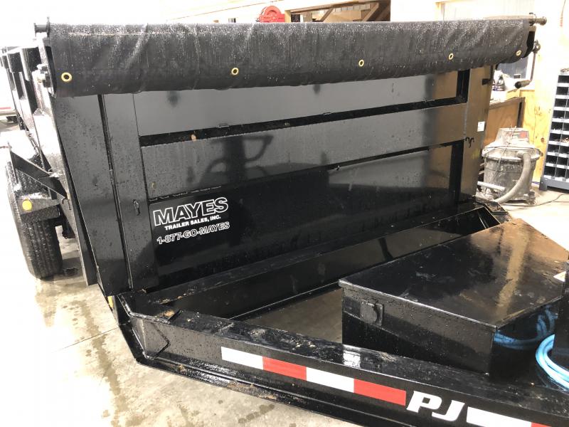 2020 83x14 TA Low Pro High Side PJ Trailers DM142 Dump Trailer - Split/Spread Gate - Tarp Kit - 3 Foot High Sides (GVW: 14000) 2020 83x14 TA Low Pro High Side PJ Trailers DM142 Dump Trailer - Split/Spread Gate - Tarp Kit - 3 Foot High Sides (GVW: 14000)
