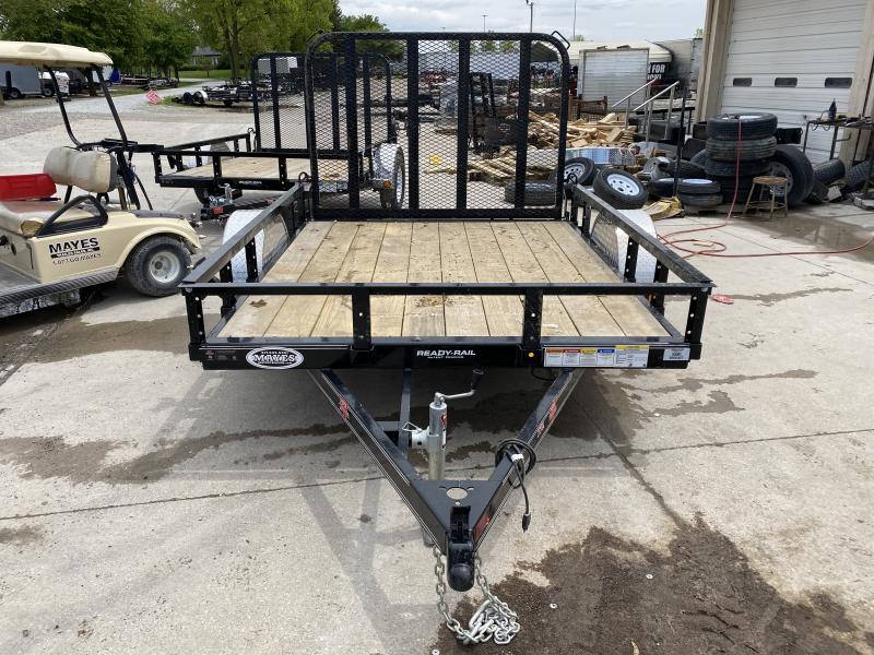 2020 PJ Trailers U7081 Utility Trailer 77x8 SA - Straight Deck - Fold In Gate - Spare Tire MOUNT ONLY (GVW: 2995) 2020 PJ Trailers U7081 Utility Trailer 77x8 SA - Straight Deck - Fold In Gate - Spare Tire MOUNT ONLY (GVW: 2995)