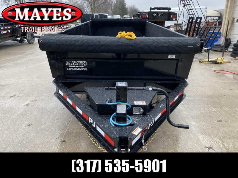 2020 83x16 TA Low Pro PJ Trailers DL162 Dump Trailer - Split/Spread Gate - Tarp Kit - Scissor Hoist - Spare Tire MOUNT ONLY (GVW: 14000) 2020 83x16 TA Low Pro PJ Trailers DL162 Dump Trailer - Split/Spread Gate - Tarp Kit - Scissor Hoist - Spare Tire MOUNT ONLY (GVW: 14000)